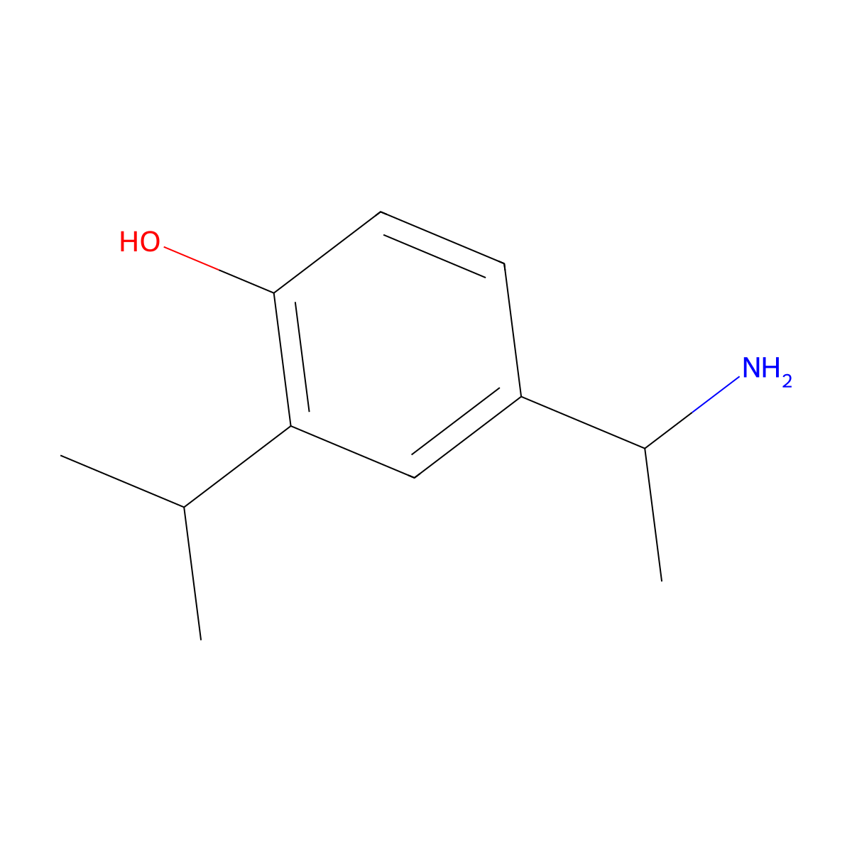 4-(1-Aminoethyl)-2-(propan-2-YL)phenol molecular structure, CAS 1462833-23-3