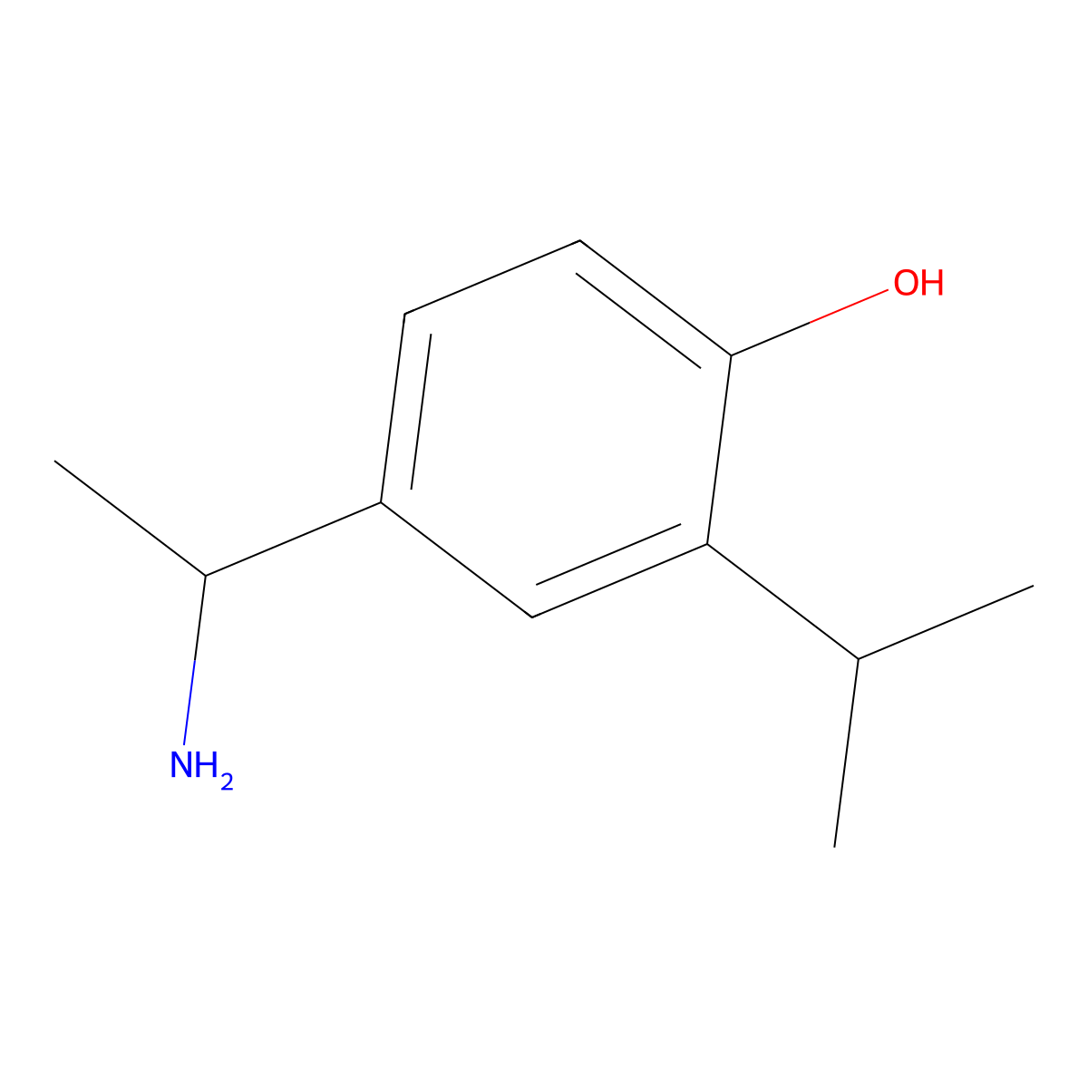 4-(1-Aminoethyl)-2-(propan-2-YL)phenol molecular structure, CAS 1462833-23-3