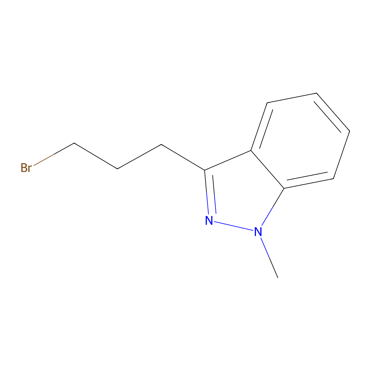 3-(3-Bromopropyl)-1-methyl-1h-indazole molecular structure, CAS 1462841-19-5