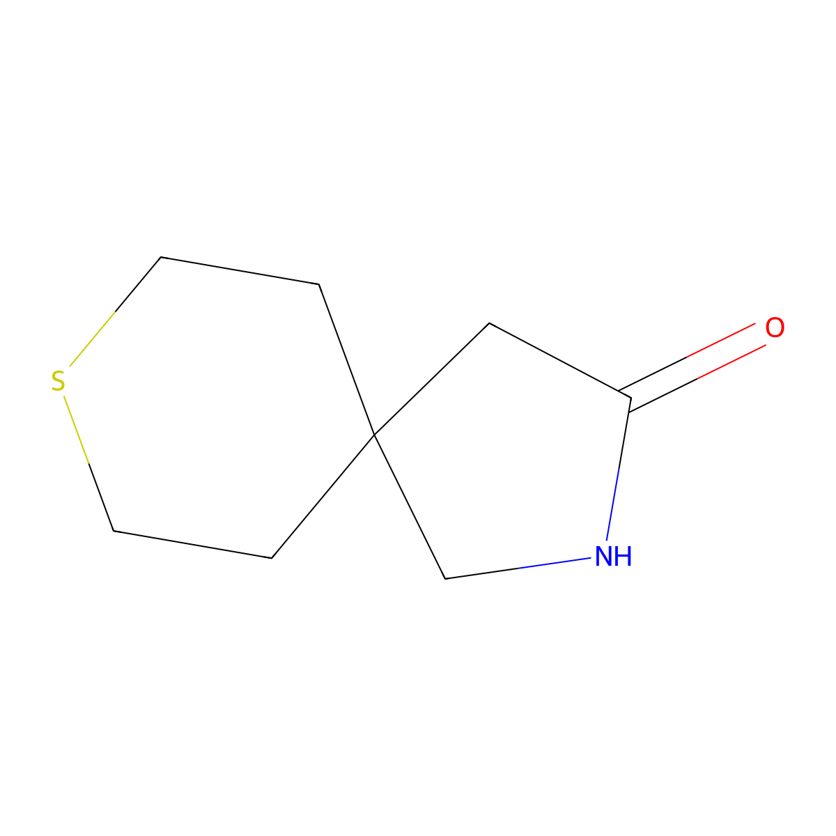 8-Thia-2-azaspiro[4.5]decan-3-one molecular structure, CAS 1462867-10-2