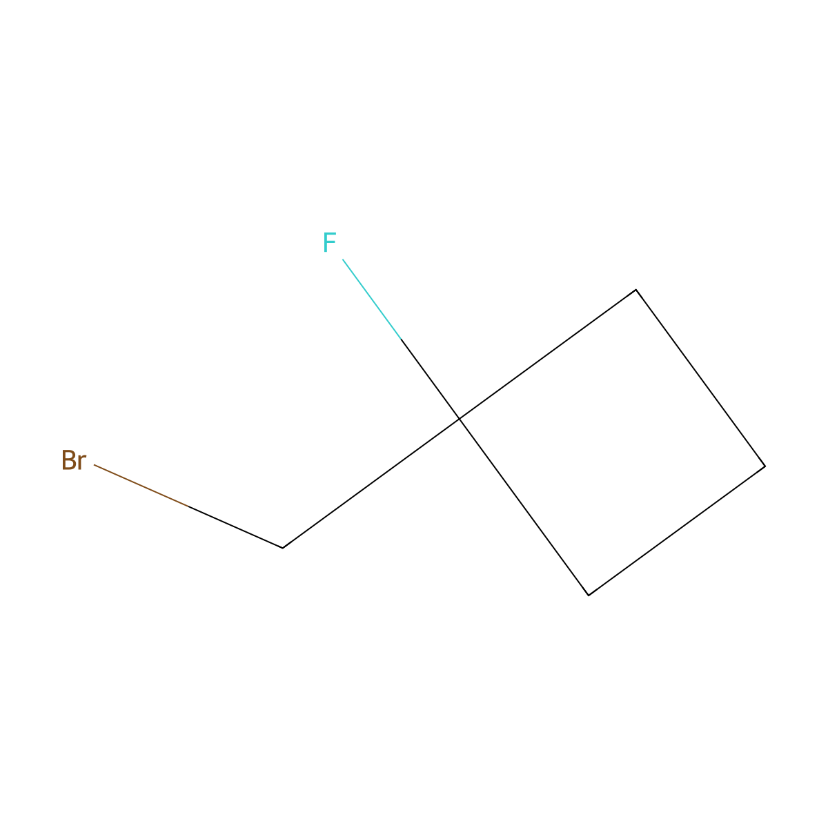 1-(Bromomethyl)-1-fluorocyclobutane molecular structure, CAS 1462885-72-8