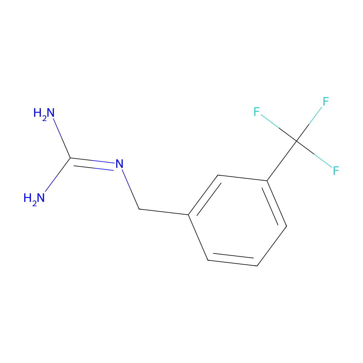 1-[3-(Trifluoromethyl)benzyl]guanidine molecular structure, CAS 14629-14-2