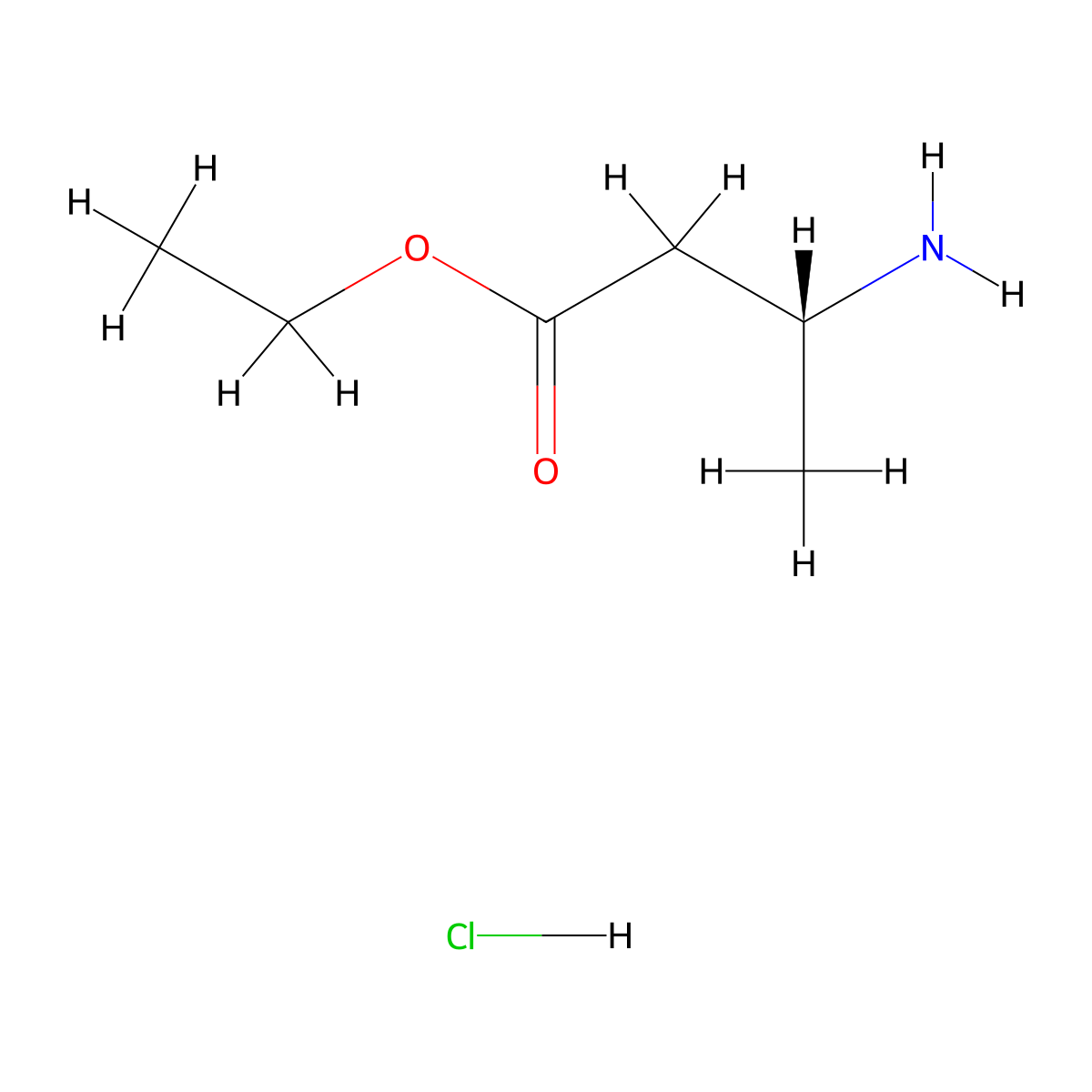 (R)-Ethyl 3-aminobutanoate hydrochloride molecular structure, CAS 146293-15-4