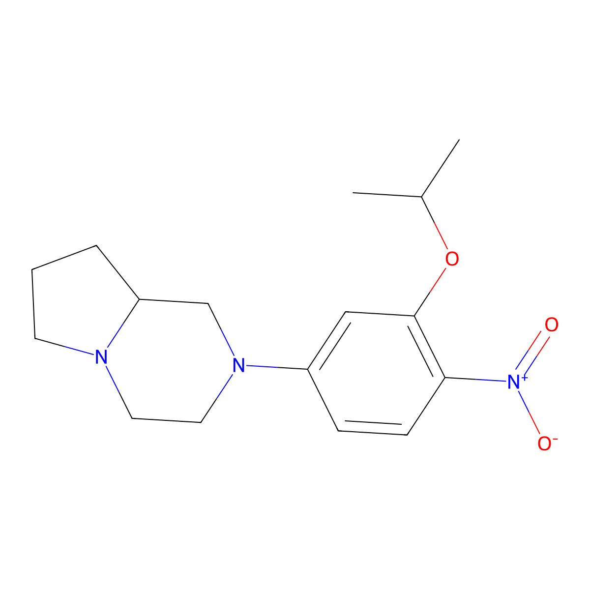 (R)-2-(3-Isopropoxy-4-nitrophenyl)octahydropyrrolo[1,2-A]pyrazine molecular structure, CAS 1462951-20-7
