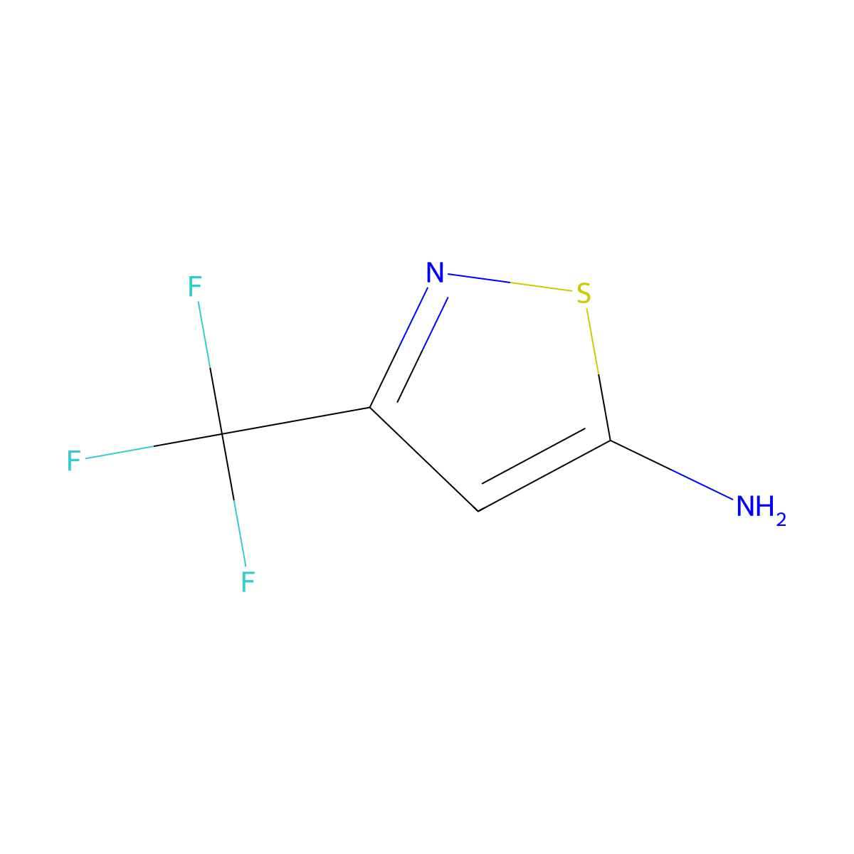 3-(Trifluoromethyl)isothiazol-5-amine molecular structure, CAS 1462956-86-0