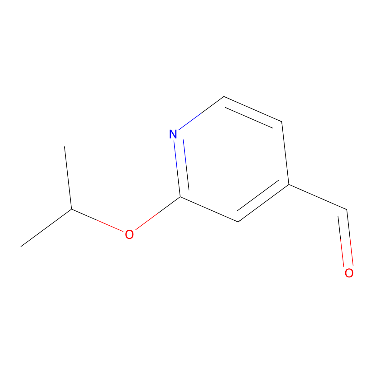 2-Isopropoxyisonicotinaldehyde molecular structure, CAS 1462975-58-1