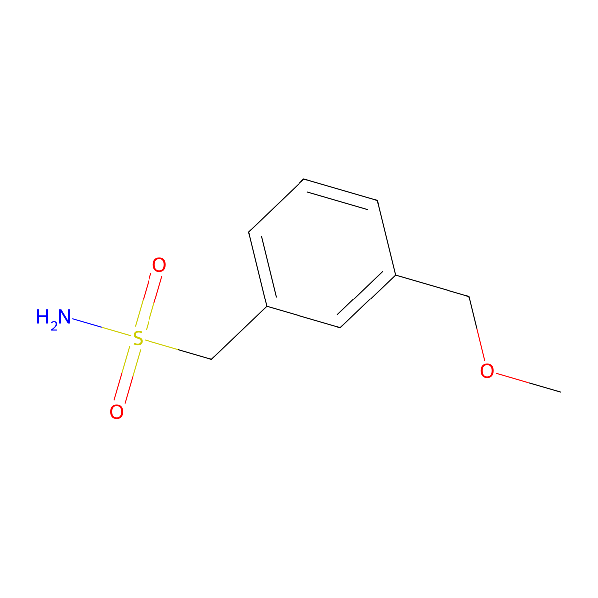 [3-(Methoxymethyl)phenyl]methanesulfonamide molecular structure, CAS 1462985-30-3