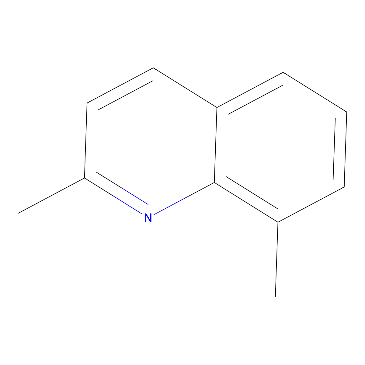 2,8-Dimethylquinoline molecular structure, CAS 1463-17-8