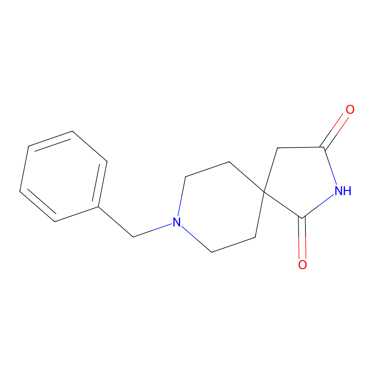8-Benzyl-2,8-diazaspiro[4.5]decane-1,3-dione molecular structure, CAS 1463-48-5