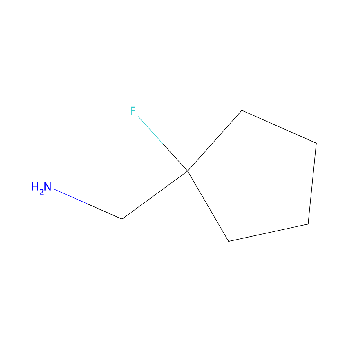 (1-Fluorocyclopentyl)methanamine molecular structure, CAS 1463052-83-6