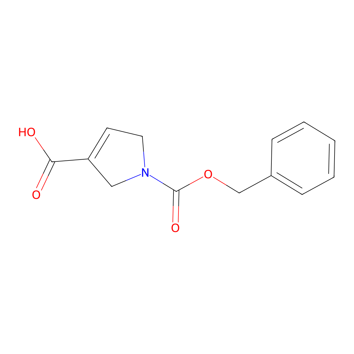 2,5-Dihydro-pyrrole-1,3-dicarboxylic acid 1-benzyl ester molecular structure, CAS 146309-25-3