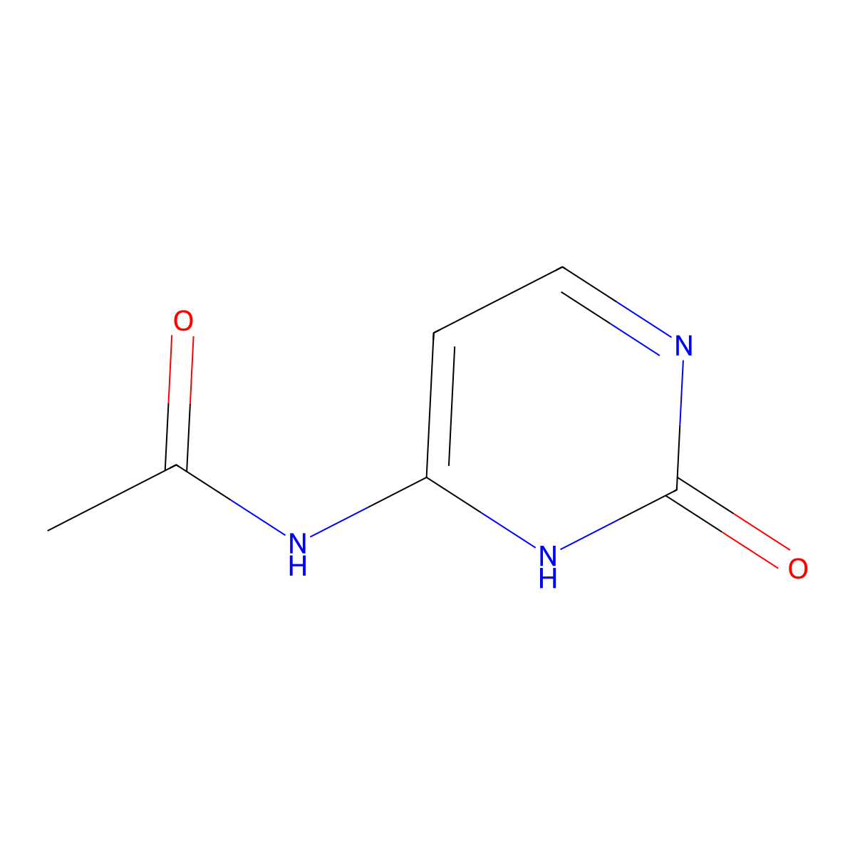 N4-Acetylcytosine molecular structure, CAS 14631-20-0