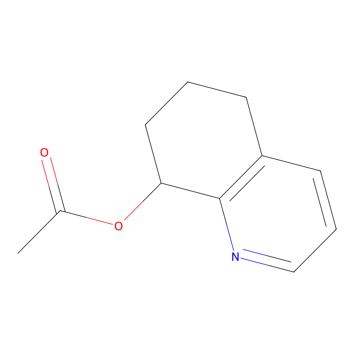5,6,7,8-Tetrahydroquinolin-8-yl acetate molecular structure, CAS 14631-47-1