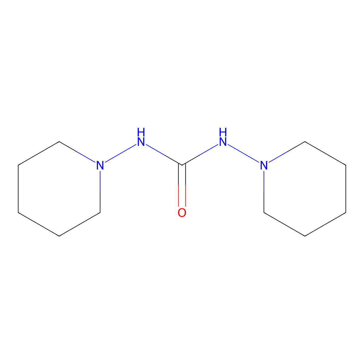 1,3-Dipiperidinourea molecular structure, CAS 14631-68-6