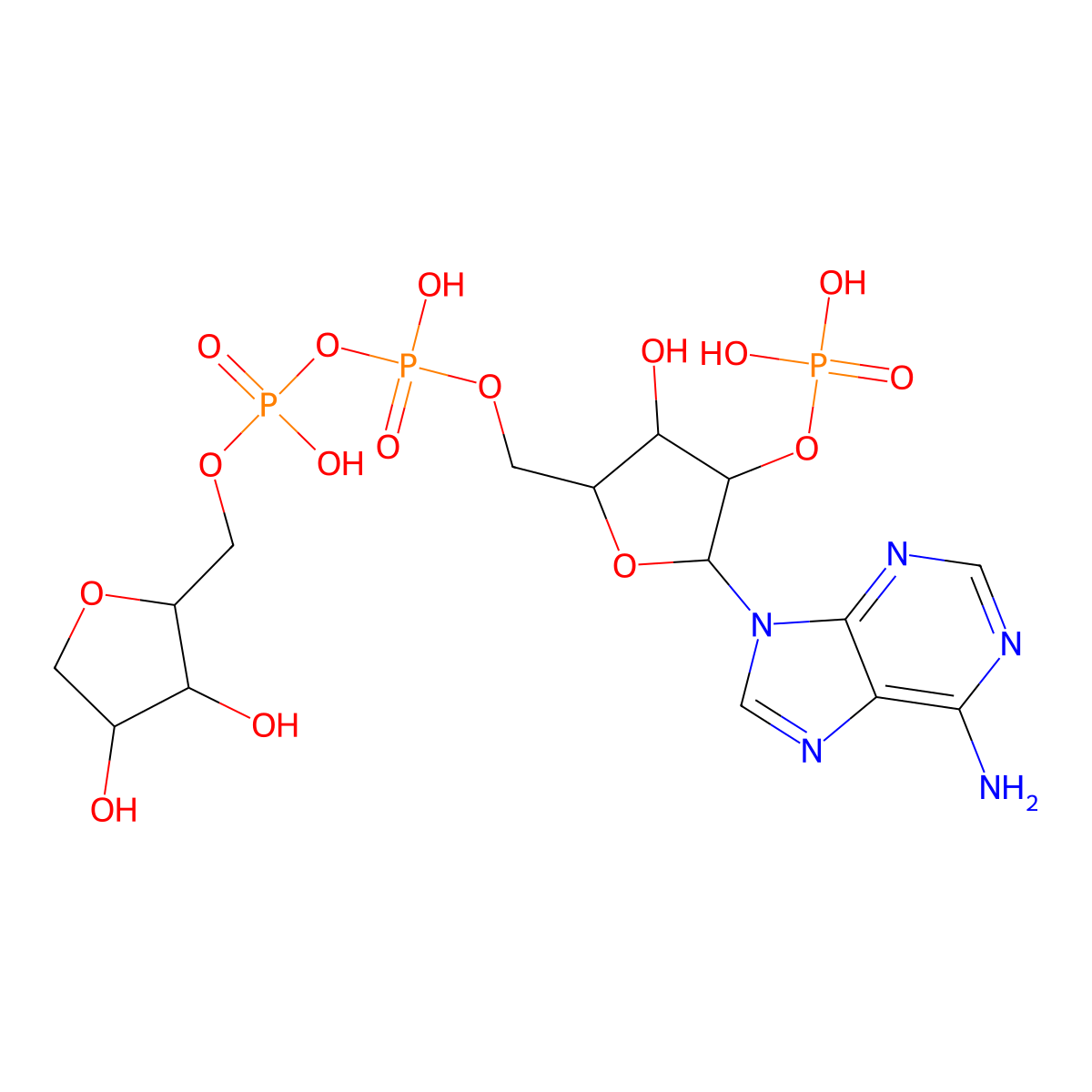 [(2r,3r,4r,5r)-5-(6-Amino-9h-Purin-9-Yl)-3-Hydroxy-4-(Phosphonooxy)tetrahydrofuran-2-Yl]methyl [(2r,3s,4s)-3,4-Dihydroxytetrahydrofuran-2-Yl]methyl Dihydrogen Diphosphate molecular structure, CAS 146318-03-8
