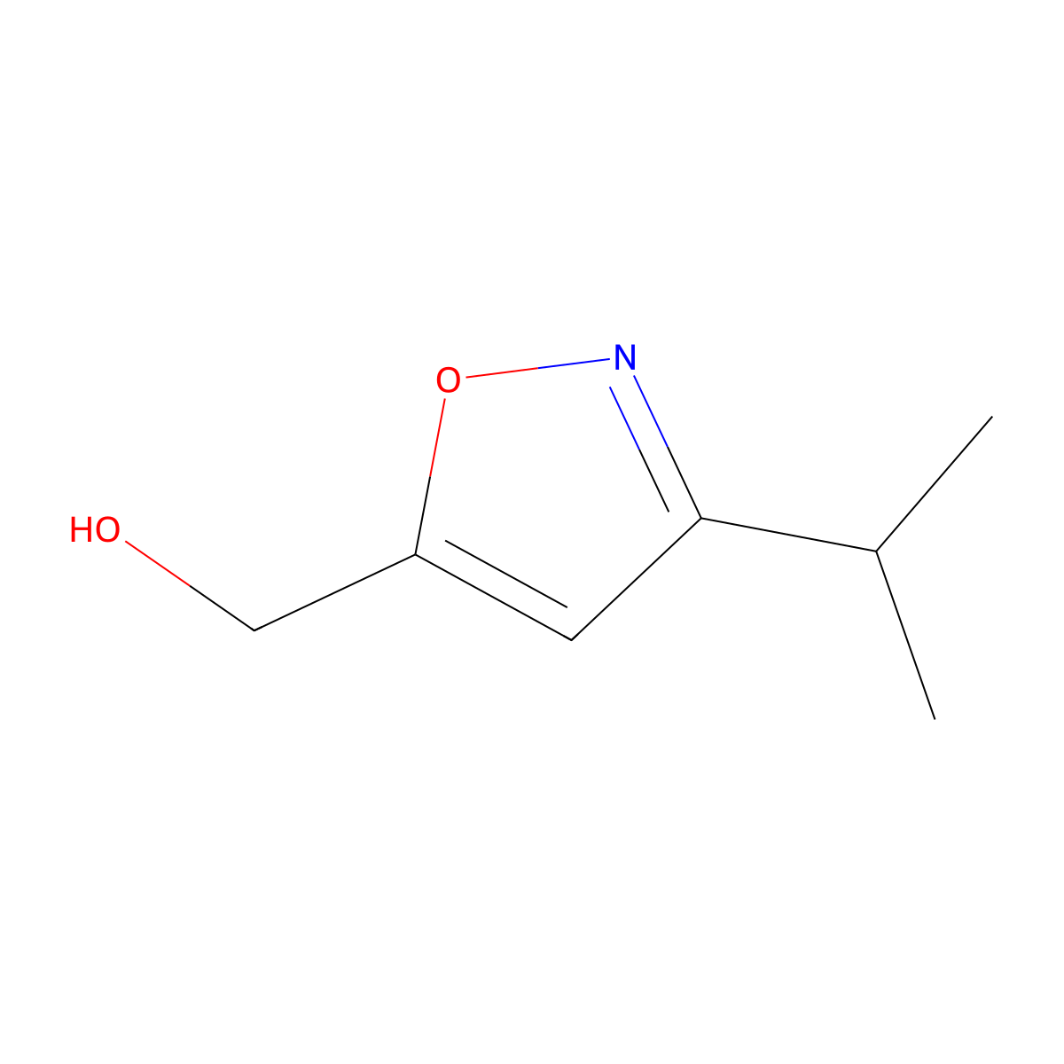 (3-(Propan-2-yl)-1,2-oxazol-5-yl)methanol molecular structure, CAS 14633-17-1