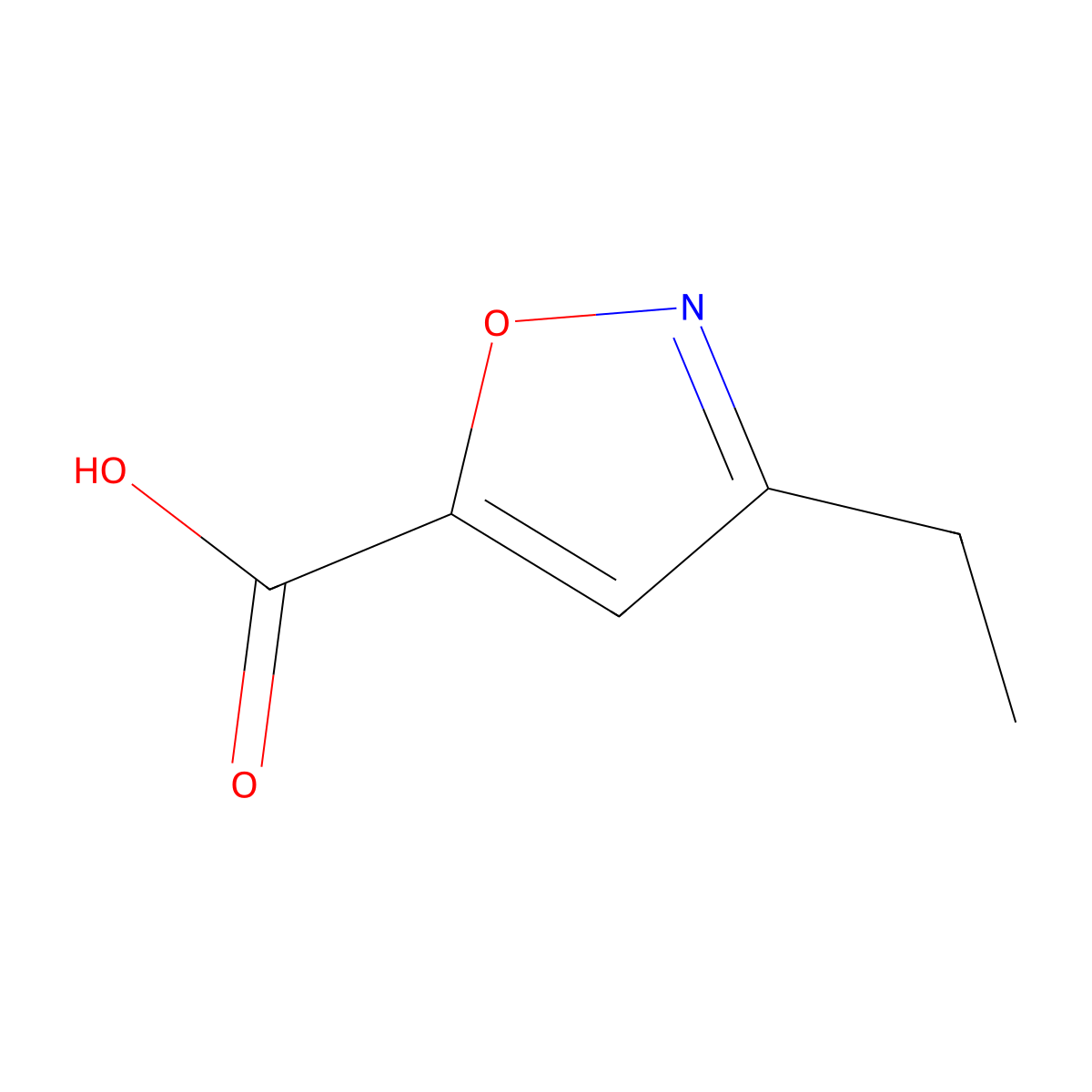 3-Ethyl-1,2-oxazole-5-carboxylic acid molecular structure, CAS 14633-21-7