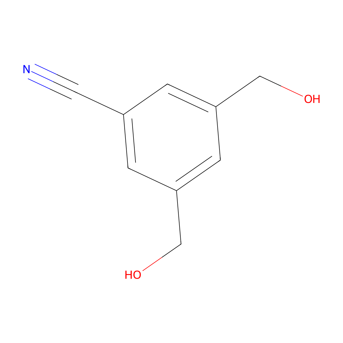 3,5-Bis(hydroxymethyl)benzonitrile molecular structure, CAS 146335-23-1