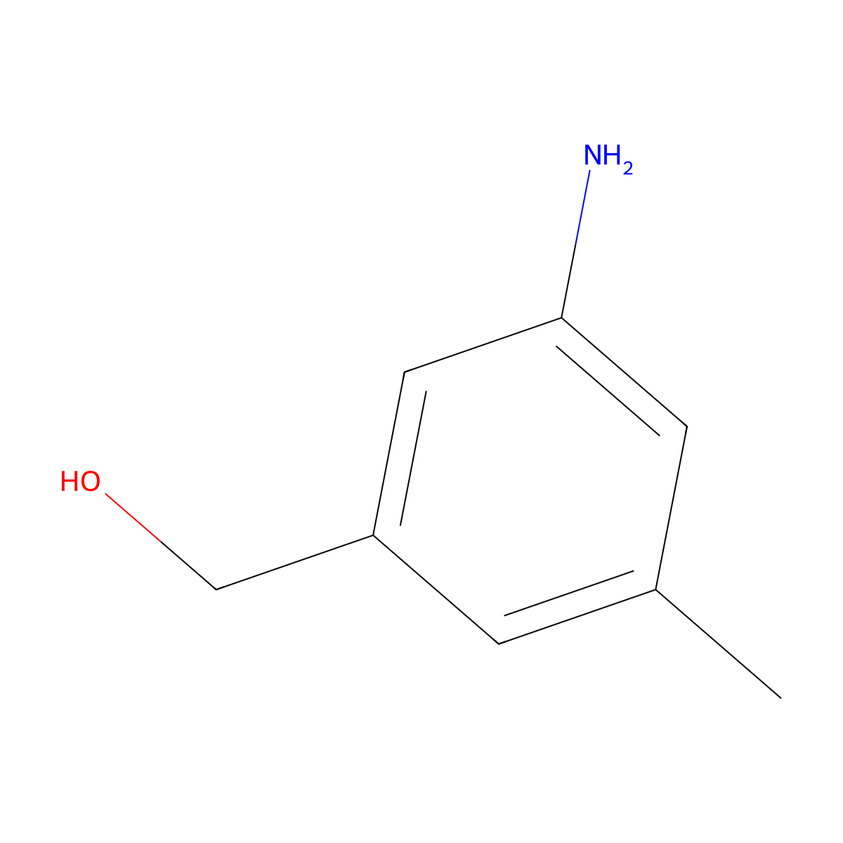 (3-Amino-5-methylphenyl)methanol molecular structure, CAS 146335-25-3