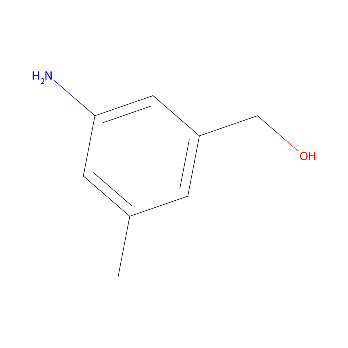 (3-Amino-5-methylphenyl)methanol molecular structure, CAS 146335-25-3