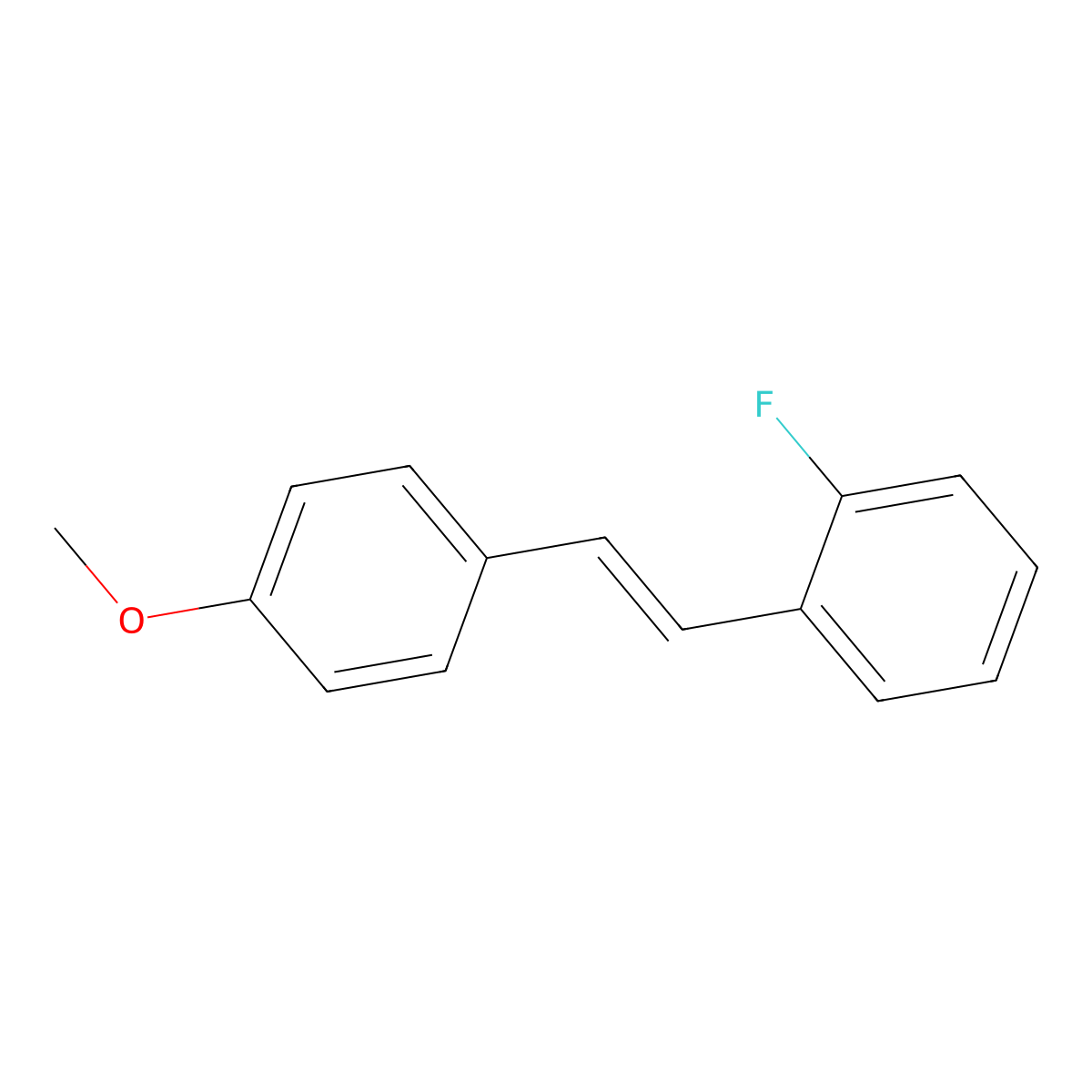 1-Fluoro-2-[2-(4-methoxyphenyl)ethenyl]benzene molecular structure, CAS 1463448-80-7