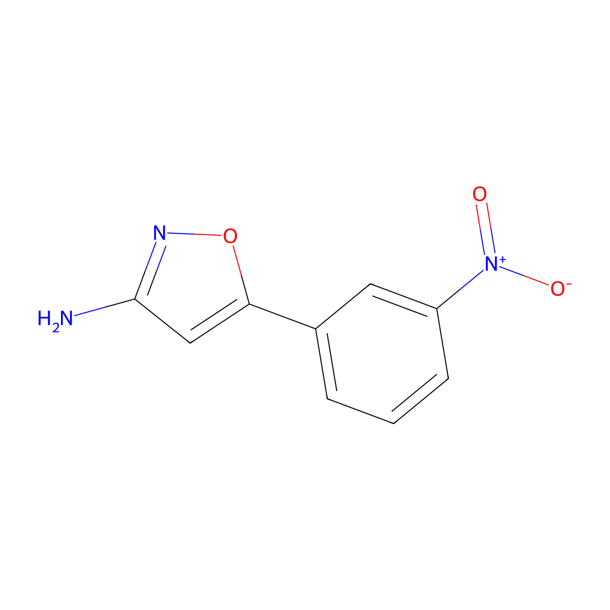 5-(3-Nitrophenyl)isoxazol-3-amine molecular structure, CAS 1463481-61-9