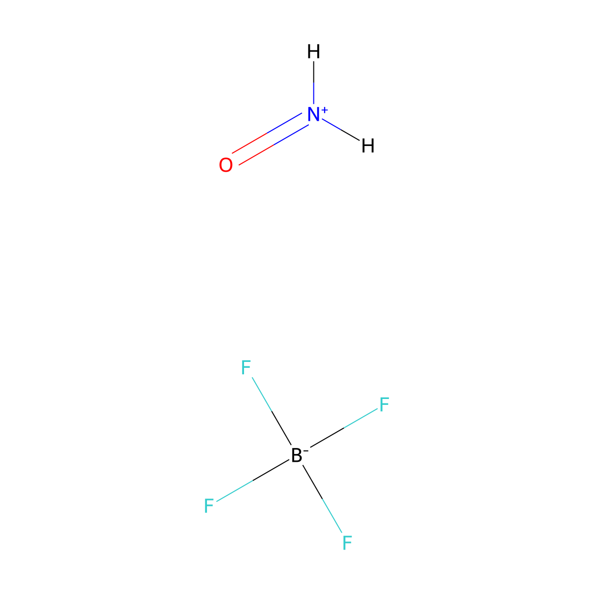 Nitrosonium tetrafluoroborate molecular structure, CAS 14635-75-7