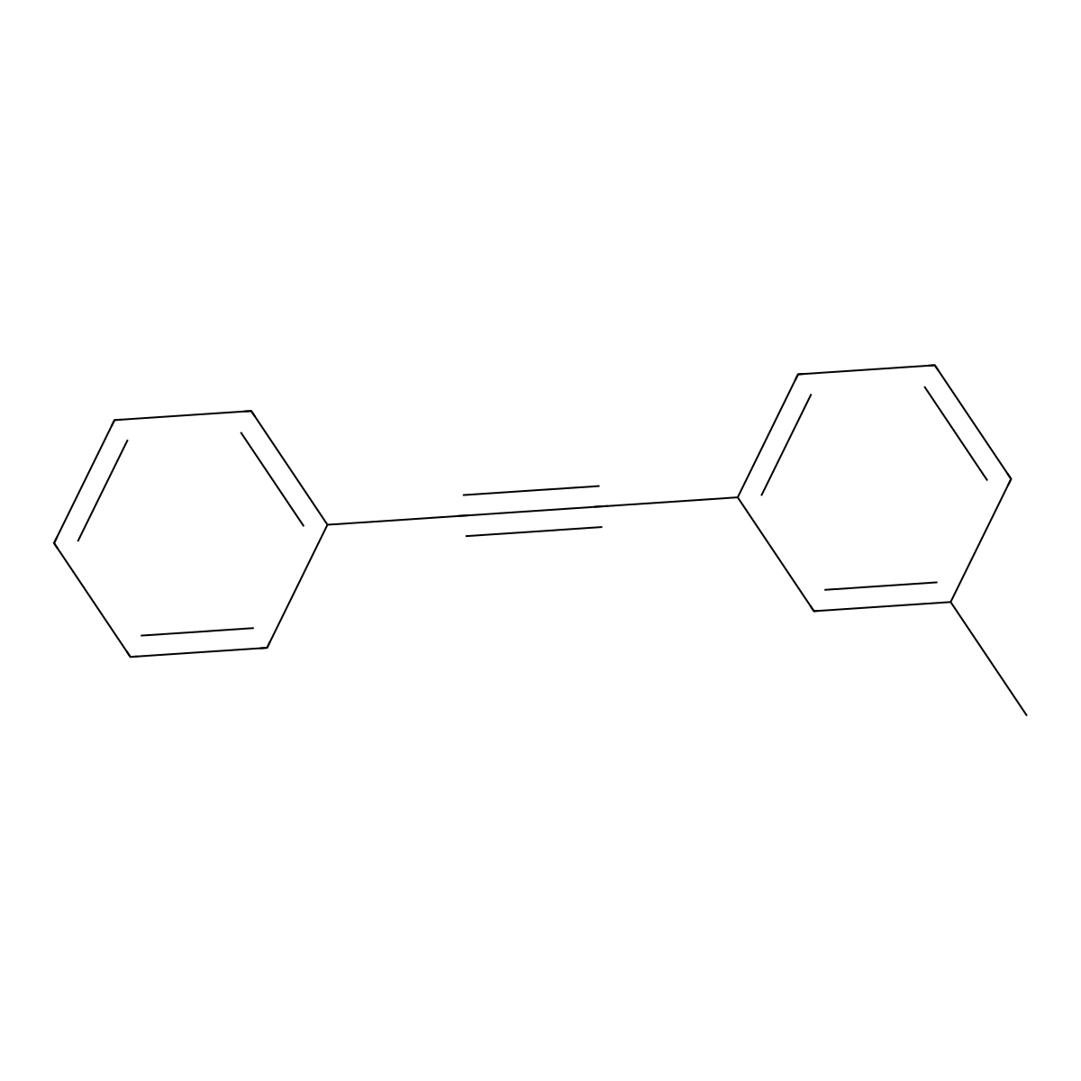 1-Methyl-3-(2-phenylethynyl)benzene molecular structure, CAS 14635-91-7