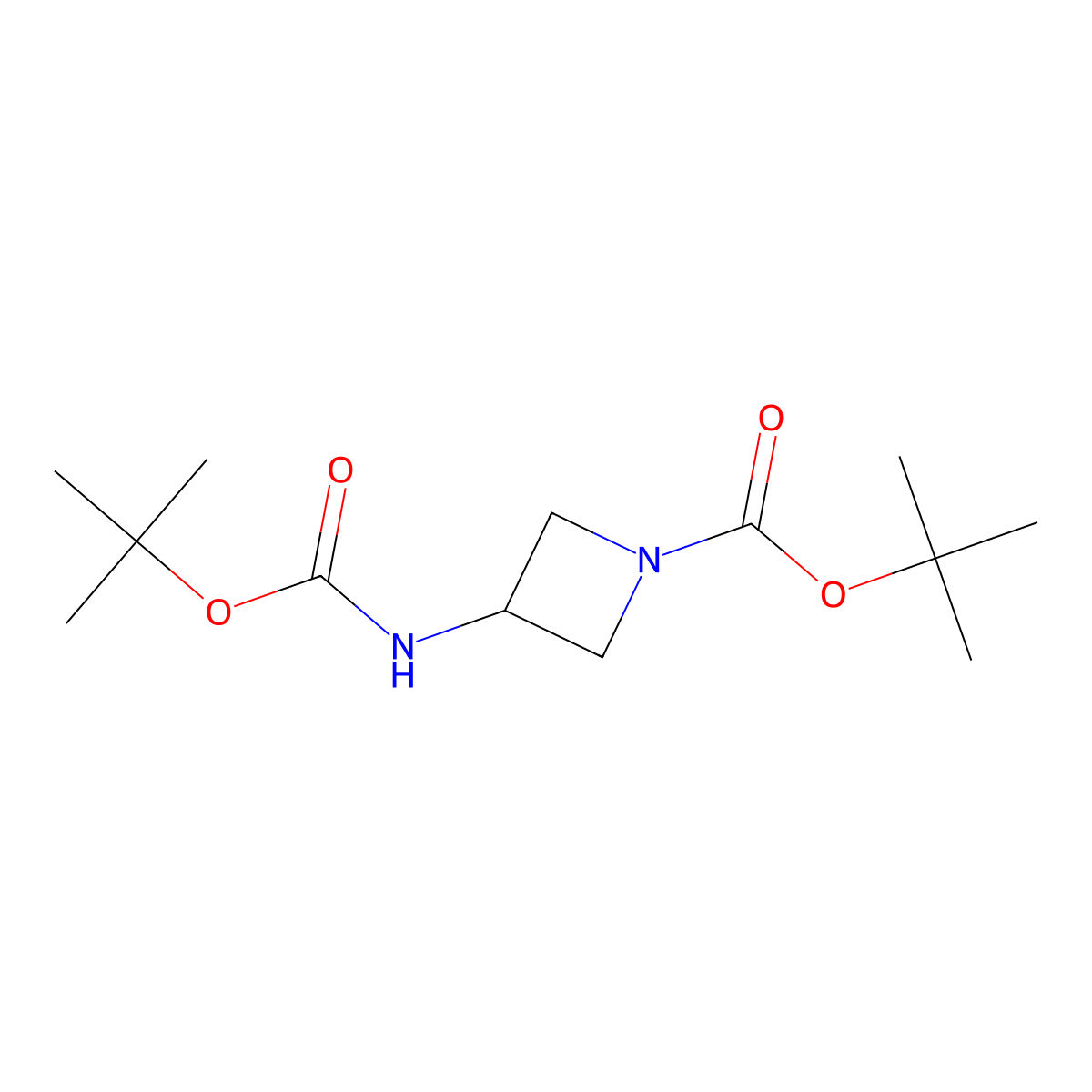 N,1-Bis(Boc)-3-aminoazetidine molecular structure, CAS 1463502-56-8