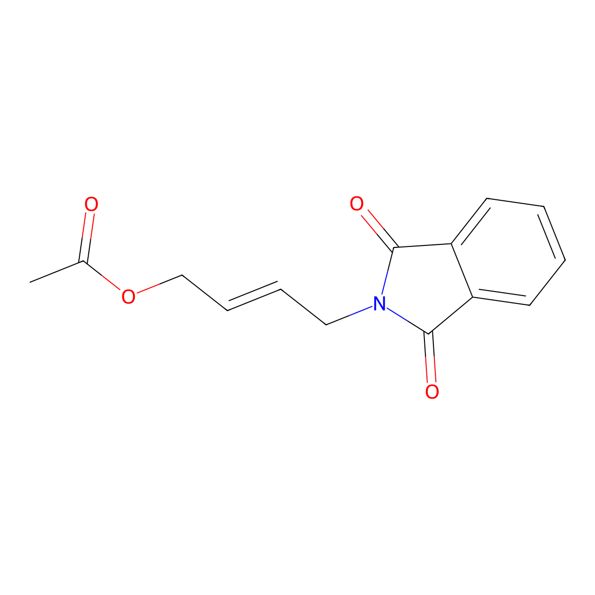 (2Z)-4-(1,3-dioxo-2,3-dihydro-1H-isoindol-2-yl)but-2-en-1-yl acetate molecular structure, CAS 146354-37-2