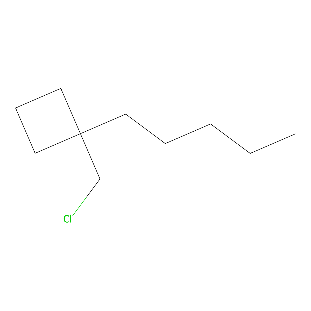 1-(Chloromethyl)-1-pentylcyclobutane molecular structure, CAS 1463584-83-9