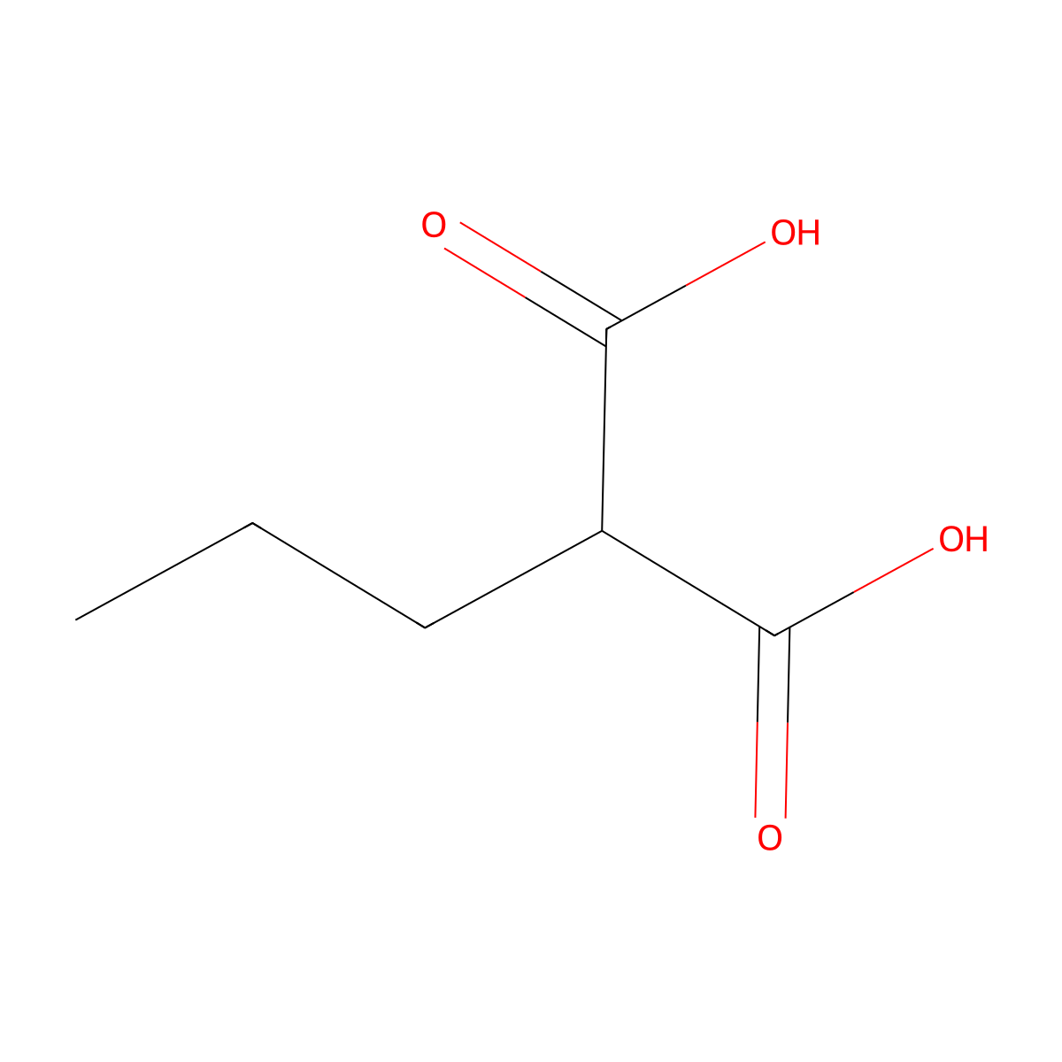 n-Propylmalonic acid molecular structure, CAS 14636-95-4