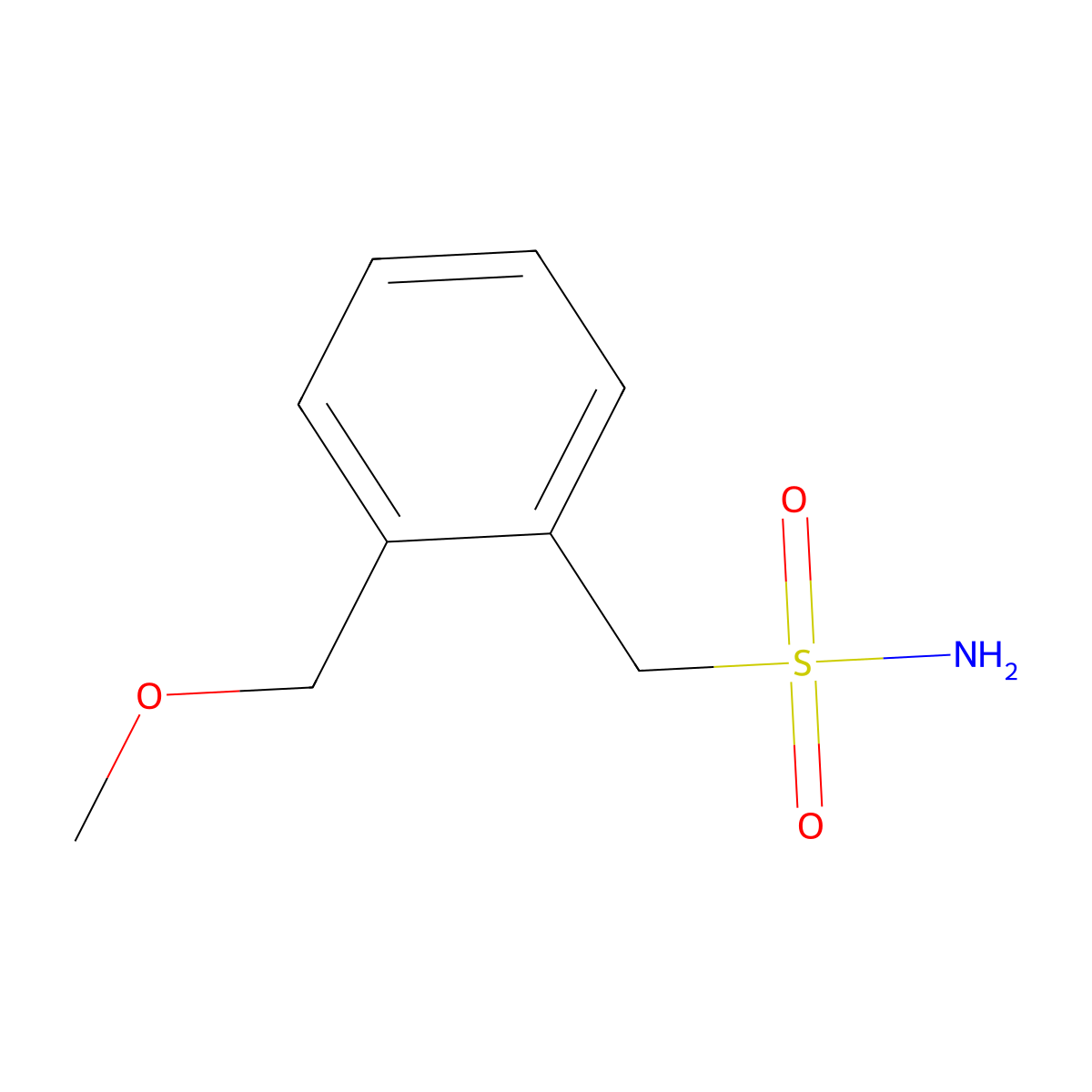 [2-(Methoxymethyl)phenyl]methanesulfonamide molecular structure, CAS 1463608-44-7