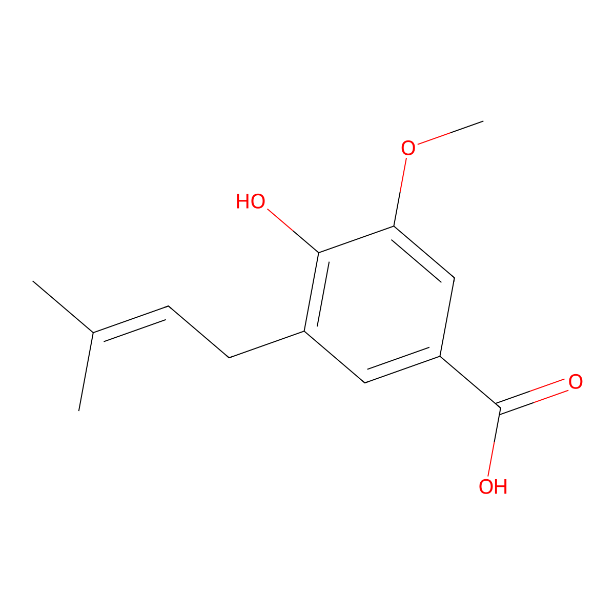 Proglobeflowery acid molecular structure, CAS 146367-85-3