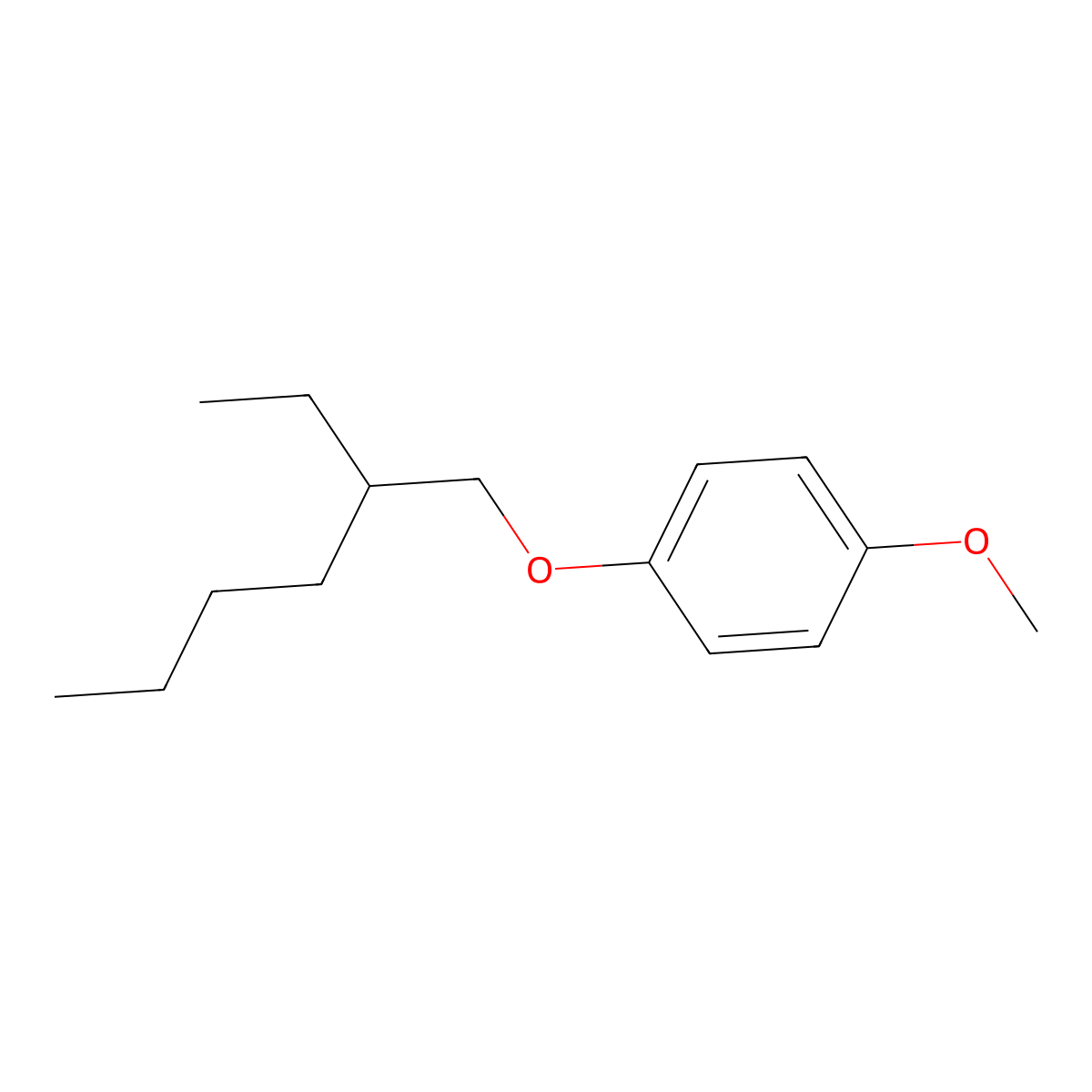 1-((2-Ethylhexyl)oxy)-4-methoxybenzene molecular structure, CAS 146370-51-6
