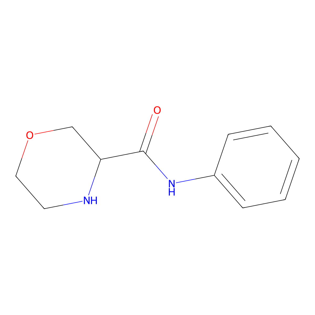 N-phenylmorpholine-3-carboxamide molecular structure, CAS 1463832-23-6