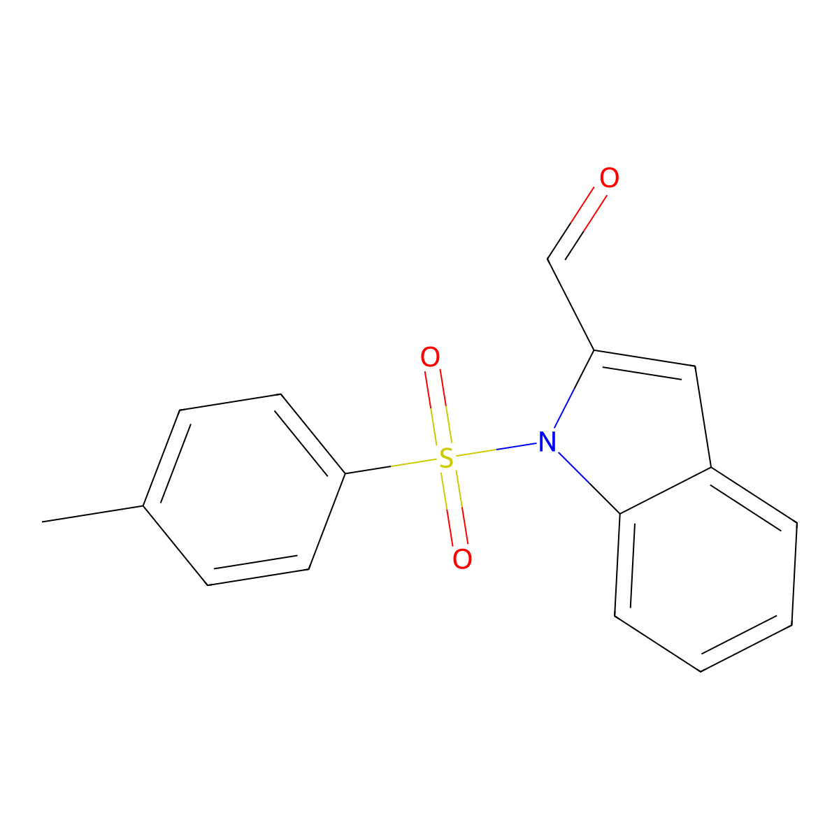 1-[(4-methylphenyl)sulfonyl]-1H-indole-2-carbaldehyde molecular structure, CAS 146384-54-5