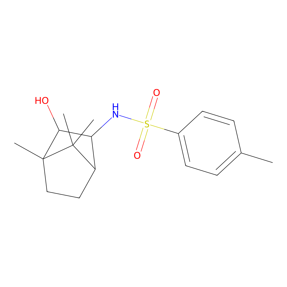 2-Bornanol, 3-(tosylamino)- molecular structure, CAS 146387-13-5