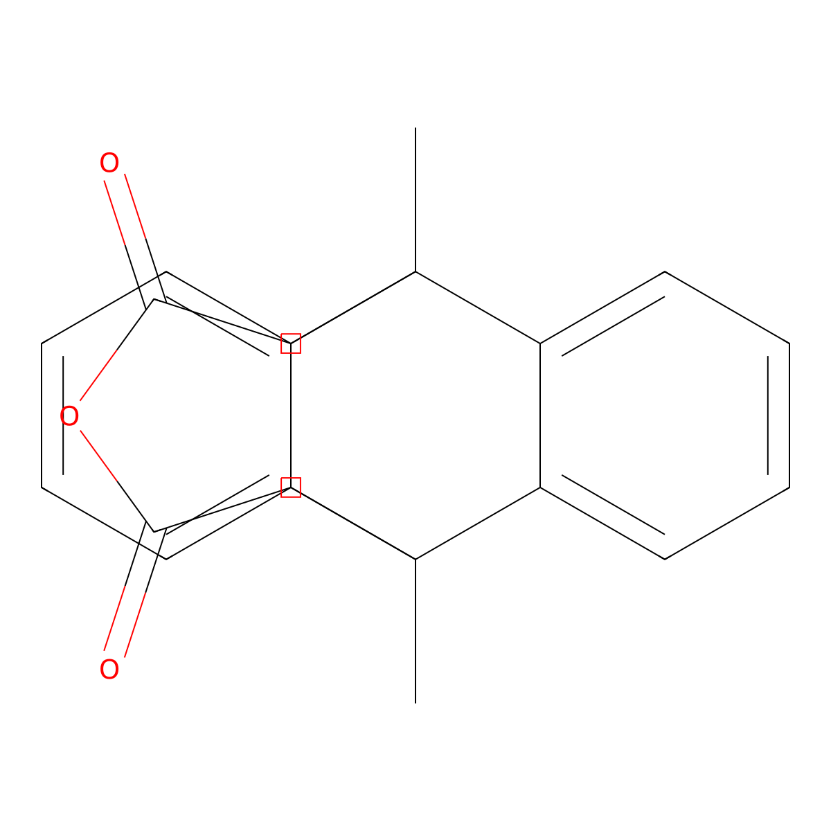 1,8-Dimethyl-17-oxapentacyclo[6.6.5.0~2,7~.0~9,14~.0~15,19~]nonadeca-2,4,6,9,11,13-hexaene-16,18-dione molecular structure, CAS 14639-62-4