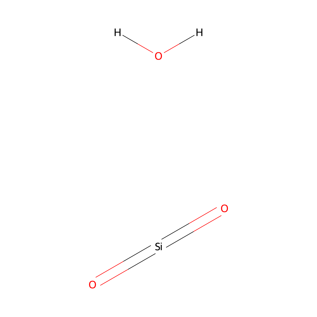 Hydrated Silica molecular structure, CAS 14639-88-4