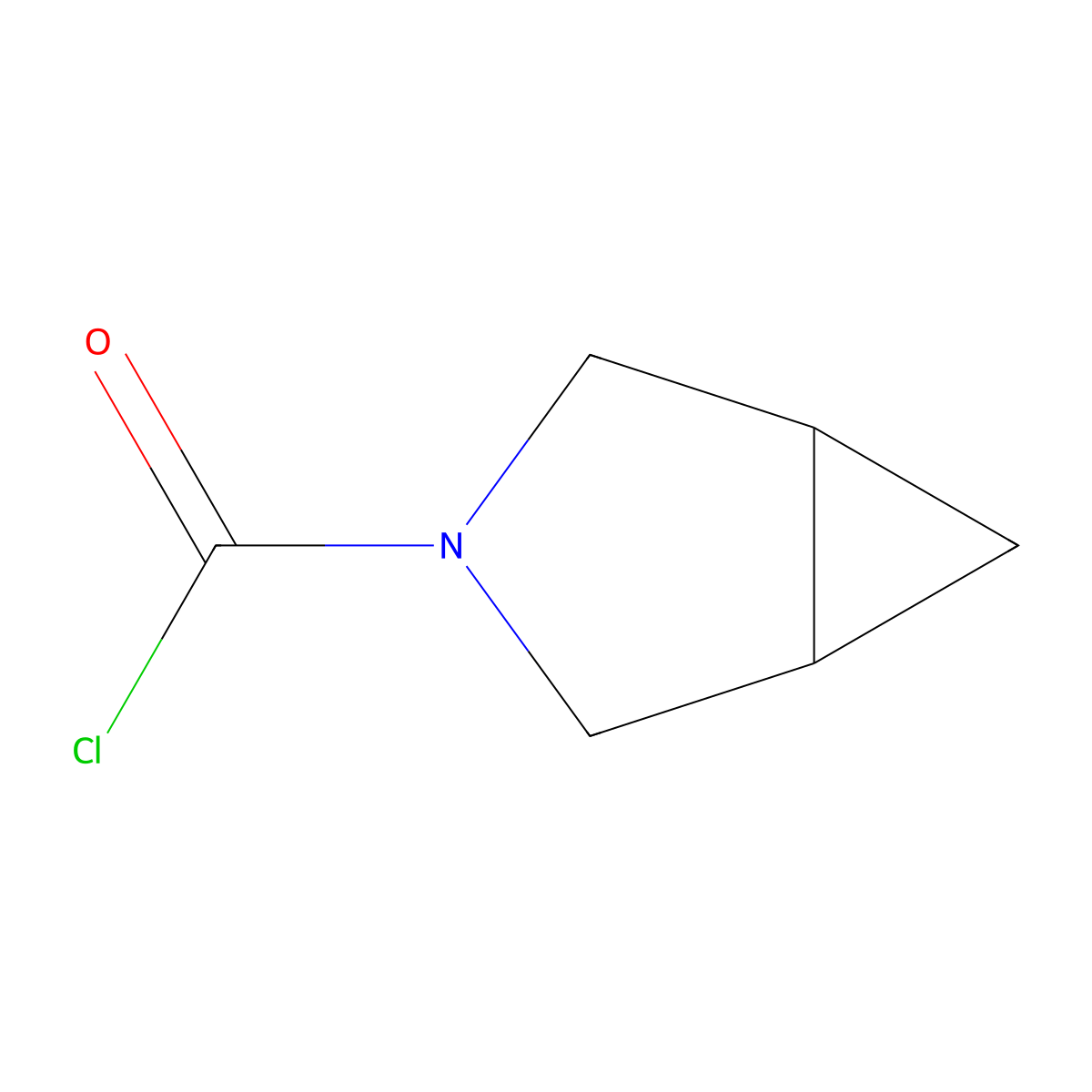 3-Azabicyclo[3.1.0]hexane-3-carbonyl chloride molecular structure, CAS 1463934-80-6