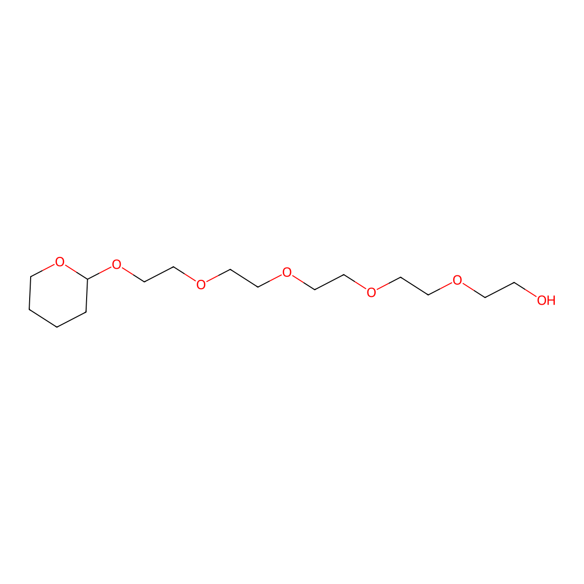 Thp-peg6 molecular structure, CAS 146395-14-4