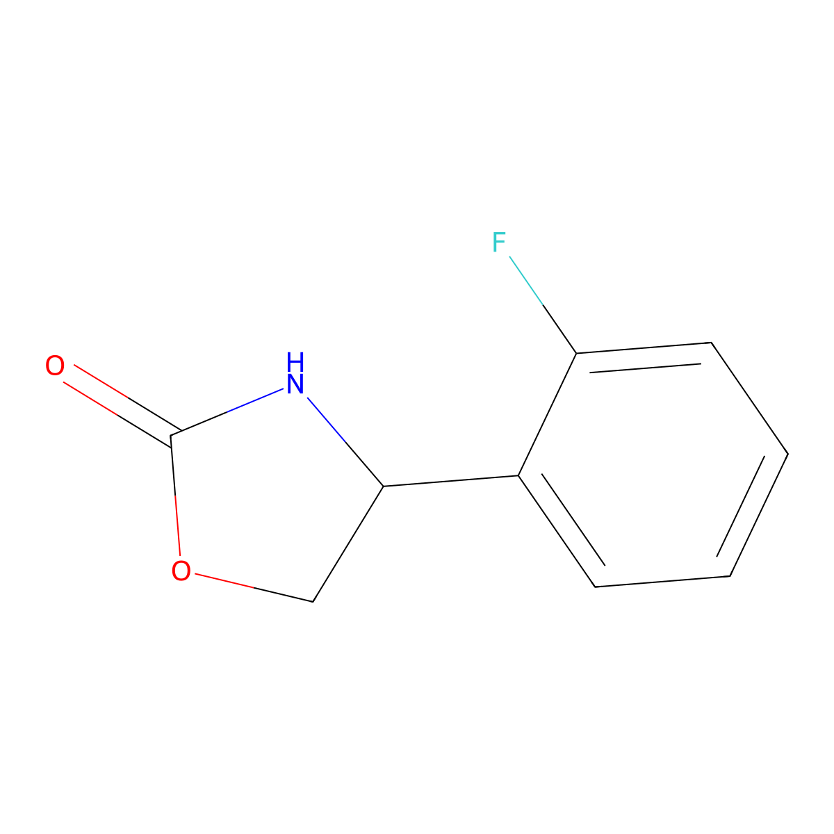 4-(2-Fluorophenyl)oxazolidin-2-one molecular structure, CAS 1463971-98-3