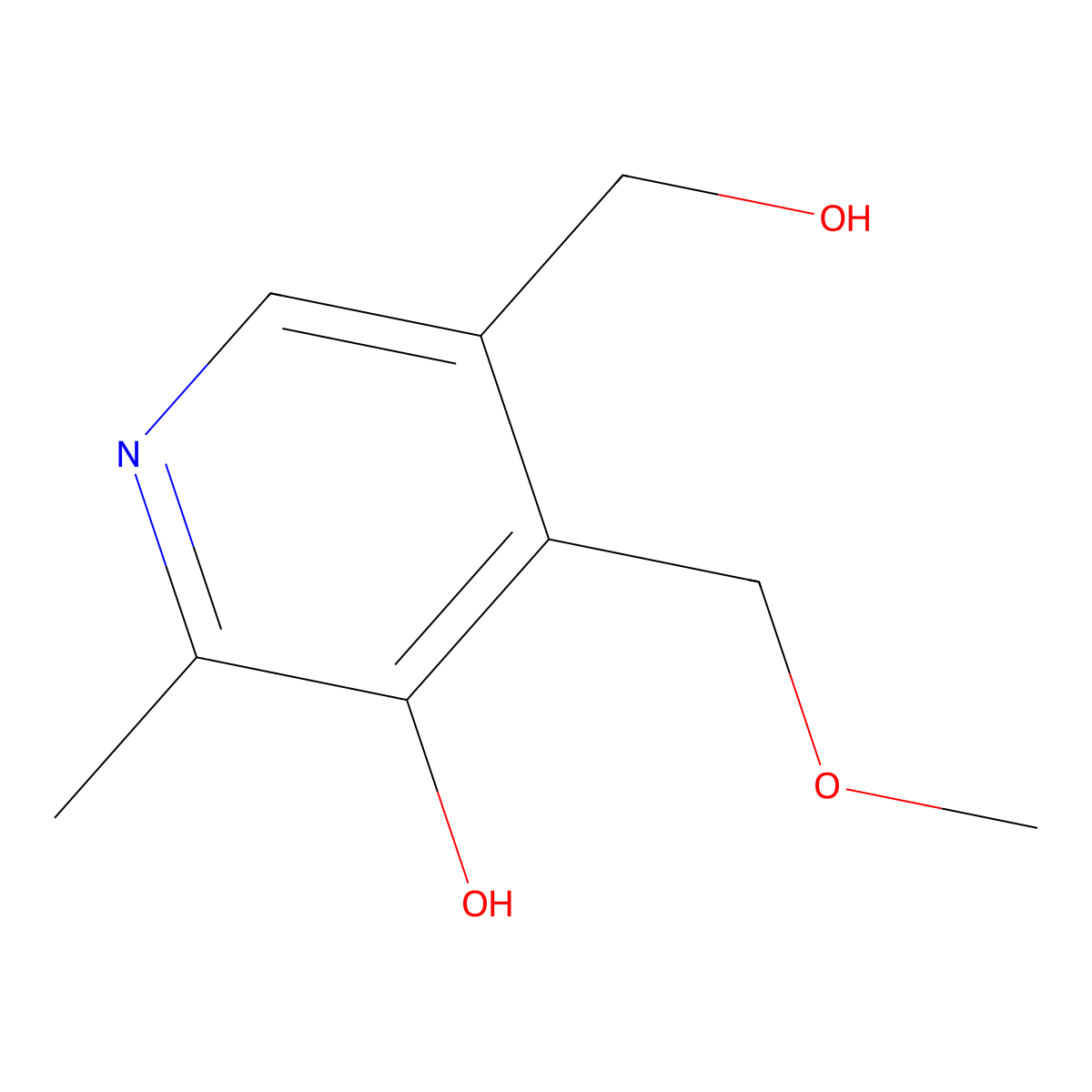 4'-O-Methylpyridoxine molecular structure, CAS 1464-33-1
