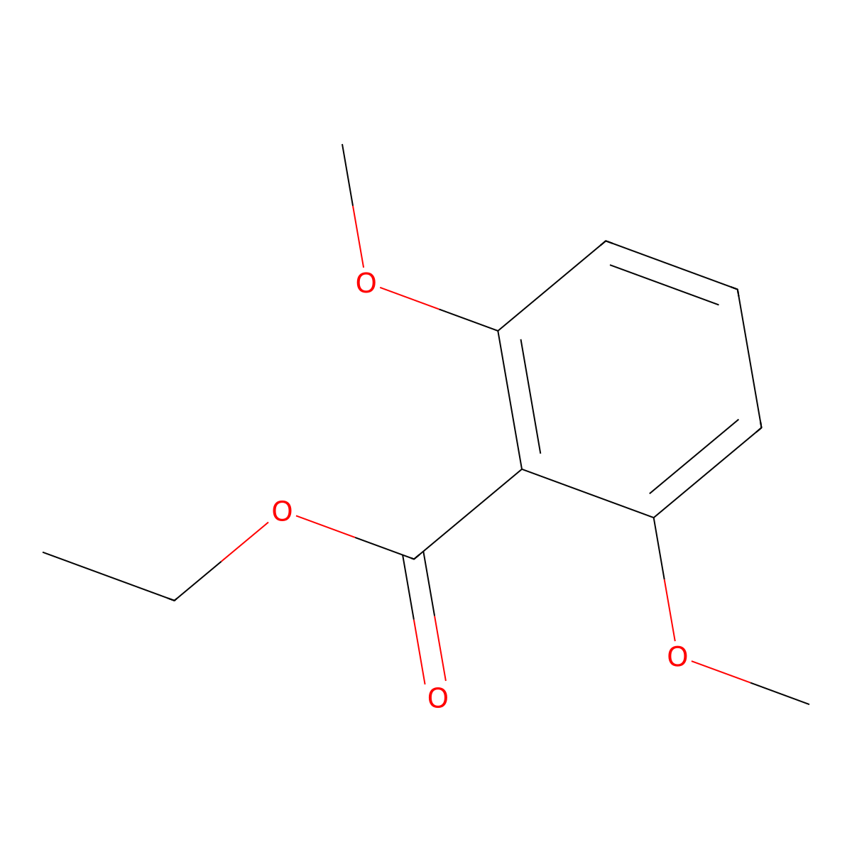 Ethyl 2,6-dimethoxybenzoate molecular structure, CAS 1464-96-6