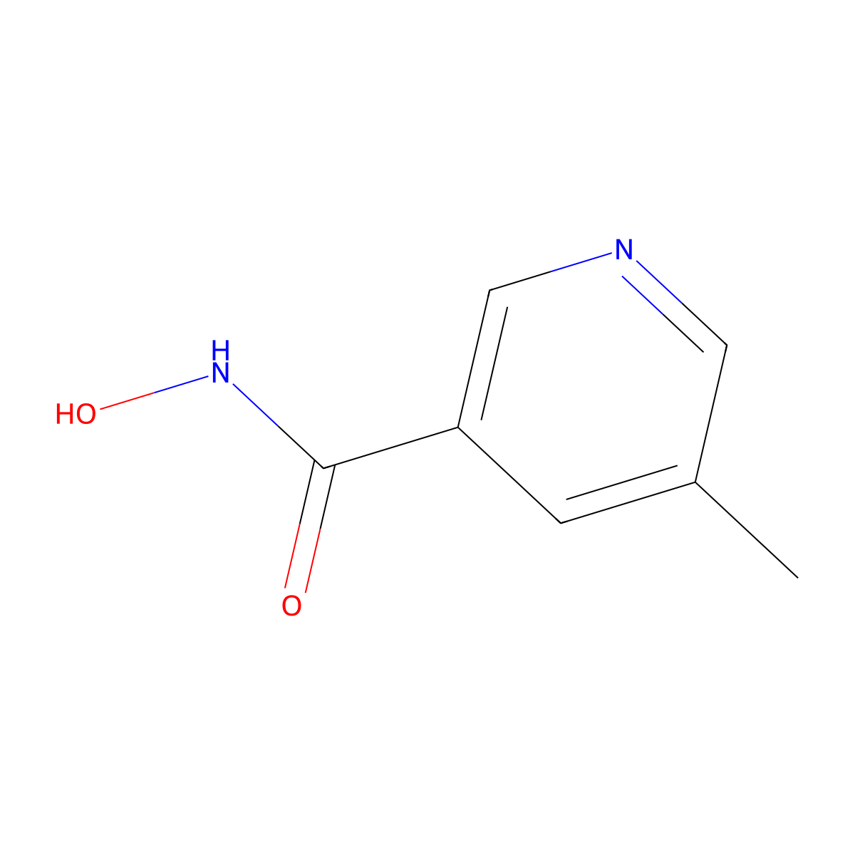 N-hydroxy-5-methylpyridine-3-carboxamide molecular structure, CAS 1464011-83-3
