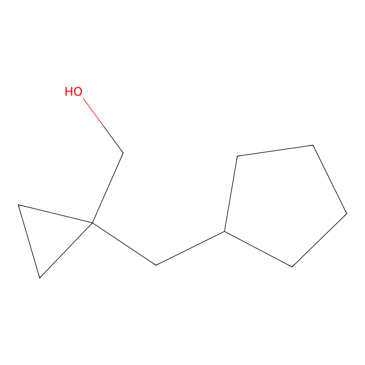 [1-(Cyclopentylmethyl)cyclopropyl]methanol molecular structure, CAS 1464041-59-5