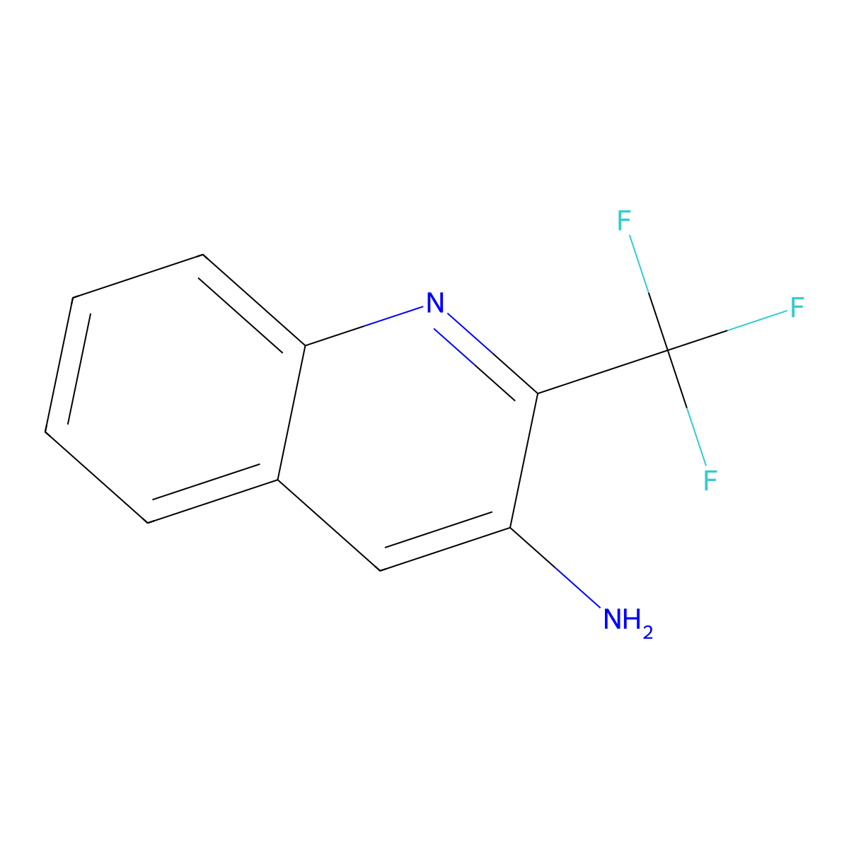 2-(Trifluoromethyl)quinolin-3-amine molecular structure, CAS 1464091-60-8