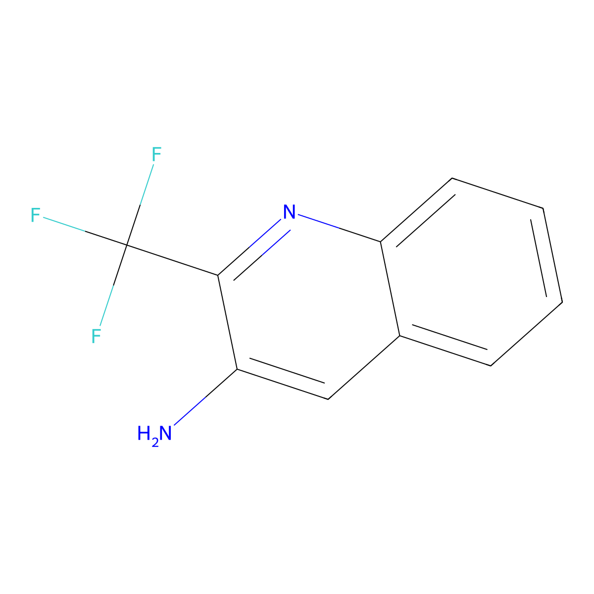 2-(Trifluoromethyl)quinolin-3-amine molecular structure, CAS 1464091-60-8