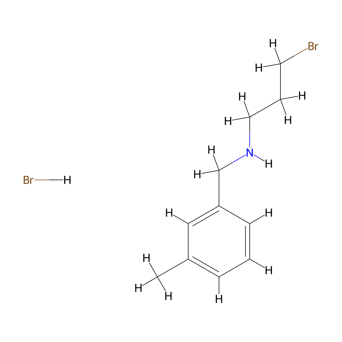 3-Bromo-N-(3-methylbenzyl)propan-1-amine hydrobromide molecular structure, CAS 1464091-64-2
